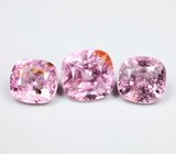 Крупный набор из 3 "неоновых" шпинелей 4,98 карата