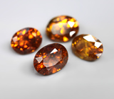 Набор из 4 сфалеритов 5,09 карата