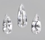 Редкий набор из 3 данбуритов высокой чистоты 6,15 карата