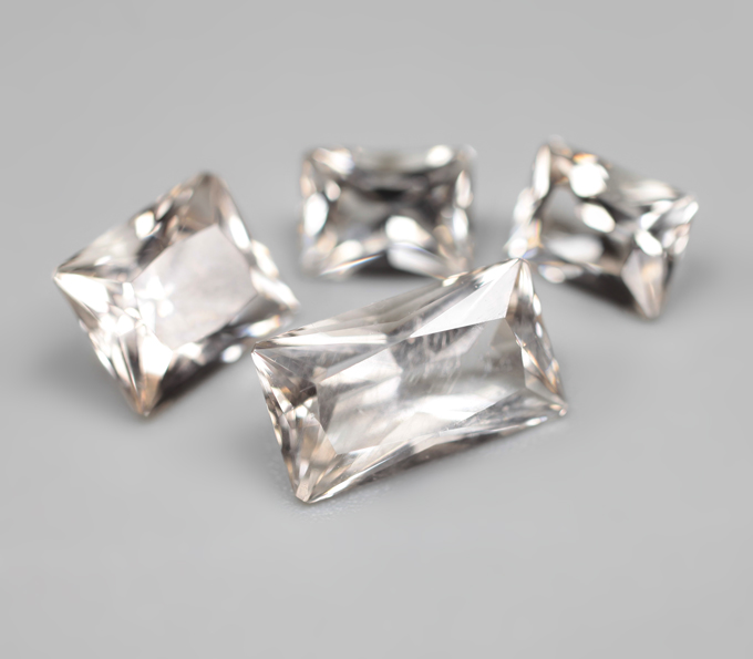 Топовая огранка! Редкий набор из 4 «винных» топазов 5,87 карата