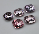 Крупный набор из 5 шпинелей высокой чистоты 4,47 карата