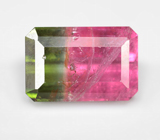 Крупный контрастный арбузный турмалин 7,4 карата