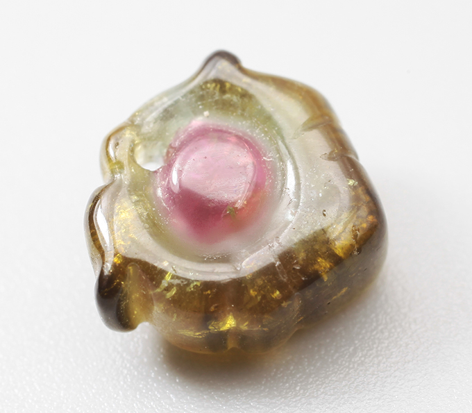 Резной арбузный турмалин 3,49 карата