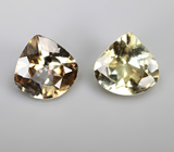 Редкая пара желтых цоизитов 0,97 карата